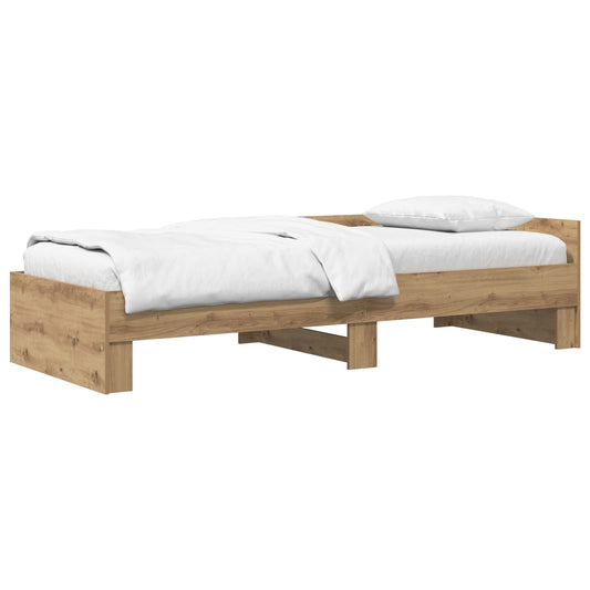 Bed Frame with Headboard Artisan Oak 80 x 200 cm