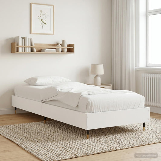 Bed Frame White 80 x 200 cm Engineered Wood