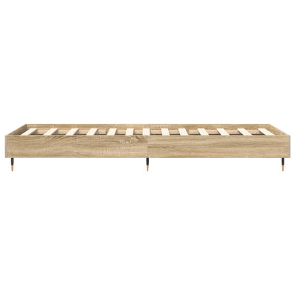 Bed Frame Sonoma Oak 80 x 200 cm Engineered Wood