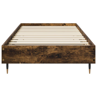 Bed Frame Smoked Oak 80 x 200 cm Engineered Wood