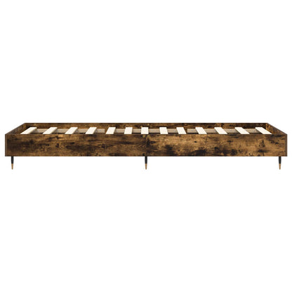 Bed Frame Smoked Oak 80 x 200 cm Engineered Wood