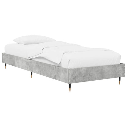Bed Frame Concrete Grey 80 x 200 cm Engineered Wood