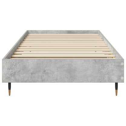 Bed Frame Concrete Grey 80 x 200 cm Engineered Wood