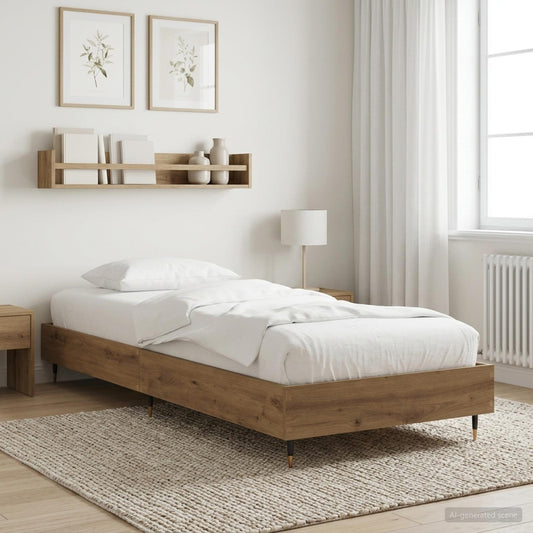 Bed Frame Artisan Oak 80 x 200 cm Engineered Wood