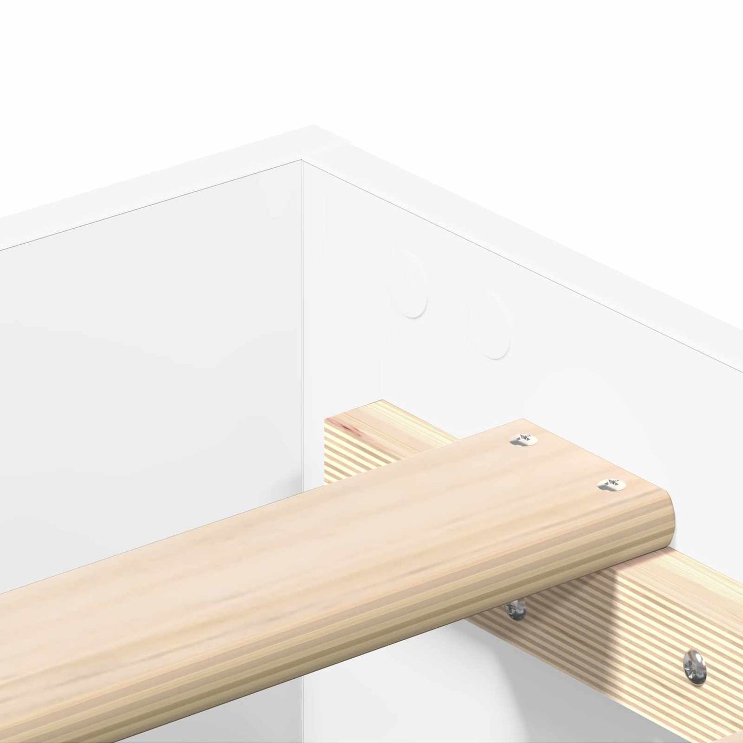 Bed Frame White 80 x 200 cm Engineered Wood