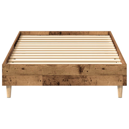 Bed Frame Old Wood 80 x 200 cm Engineered Wood