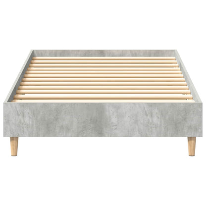 Bed Frame Concrete Grey 80 x 200 cm Engineered Wood