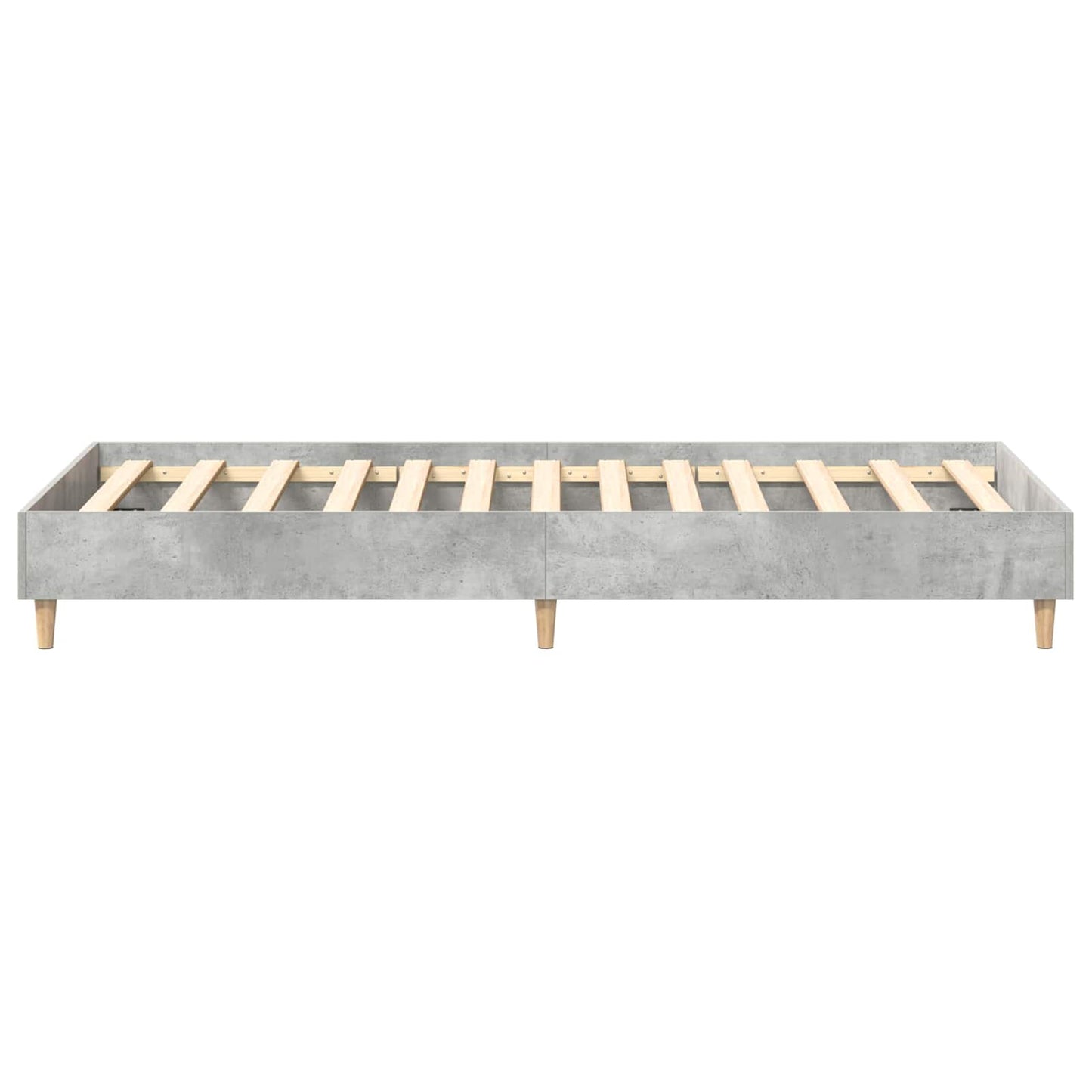 Bed Frame Concrete Grey 80 x 200 cm Engineered Wood