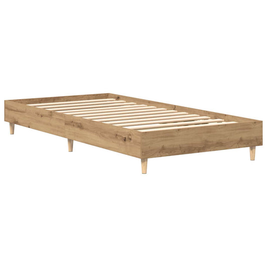 Bed Frame Artisian Oak Engineered Wood