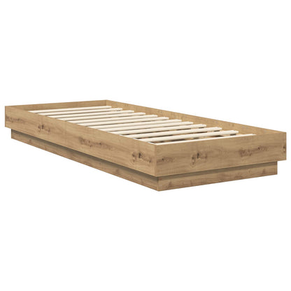 Floor Bed Frame Artisan Oak 80 x 200 cm Engineered Wood