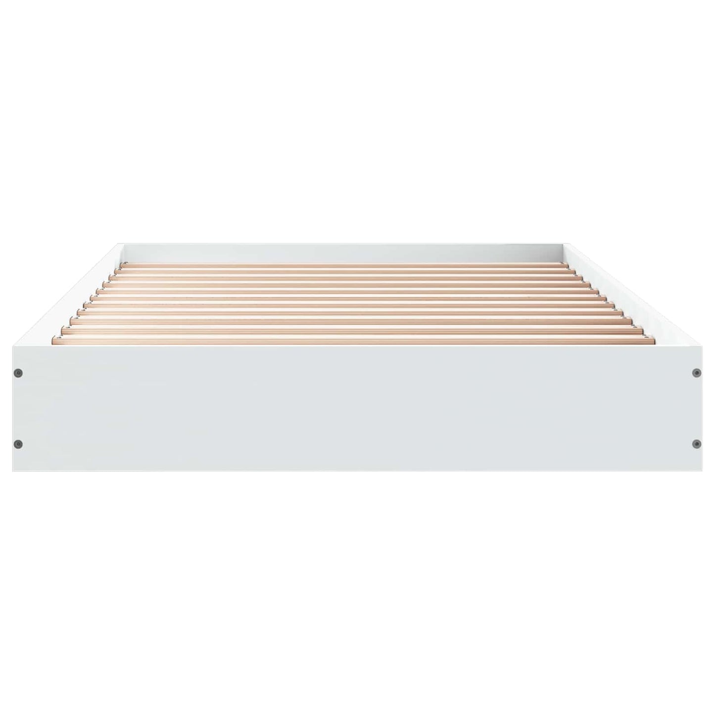 Floor Bed Frame White 80 x 200 cm Engineered Wood