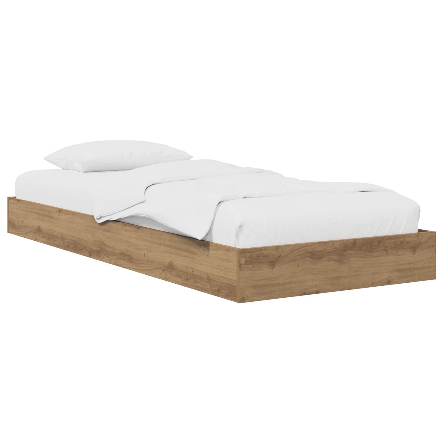 Floor Bed Frame Artisan Oak 80 x 200 cm Engineered Wood