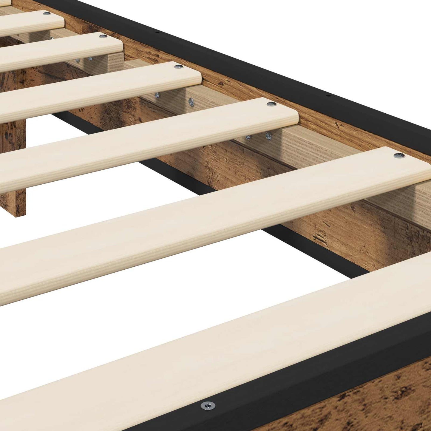 Bed Frame with Headboard Old Wood 80 x 200 cm Engineered Wood