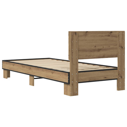 Bed Frame with Headboard Artisan Oak 80 x 200 cm