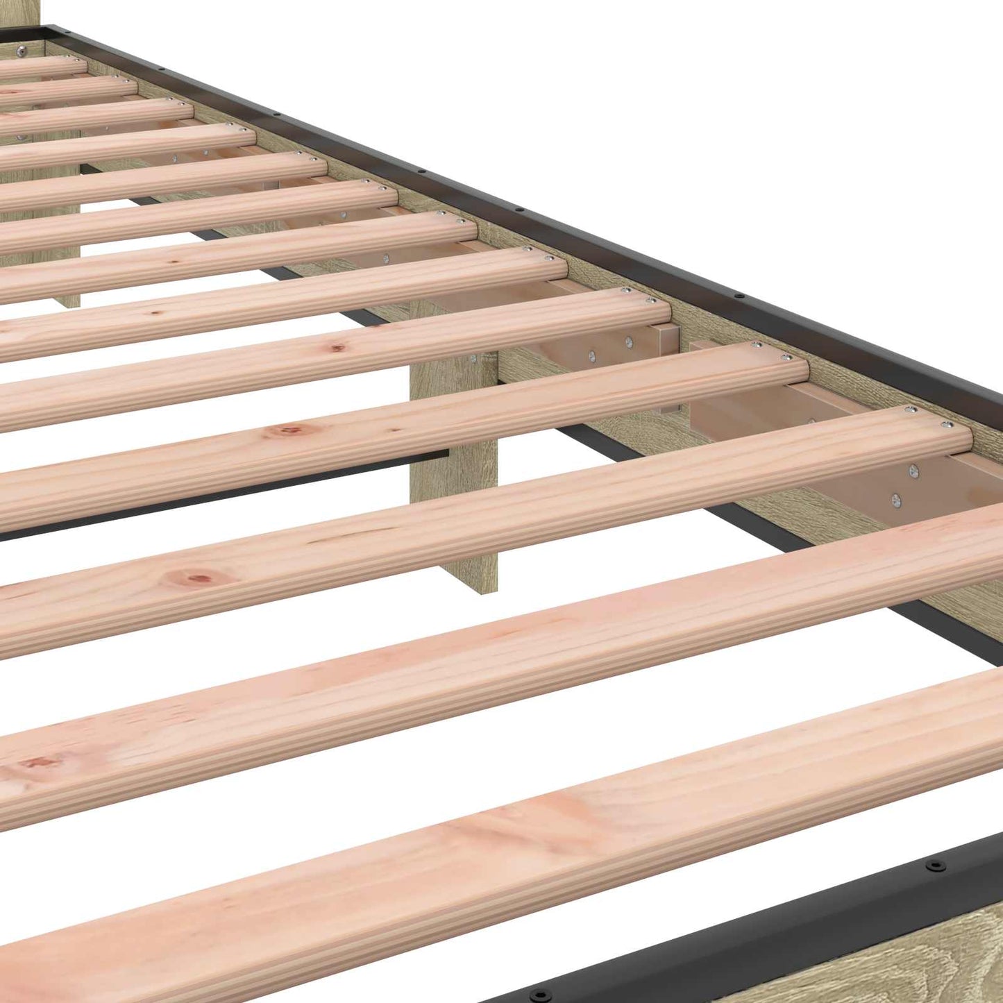 Bed Frame with Headboard Sonoma Oak 80 x 200 cm Engineered Wood