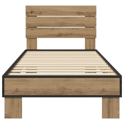 Bed Frame with Headboard Artisan Oak 80 x 200 cm
