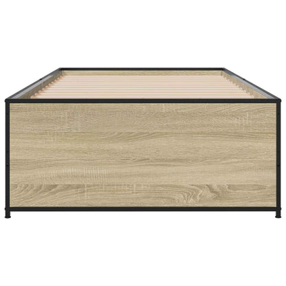 Bed Frame Sonoma Oak 80 x 200 cm Engineered Wood