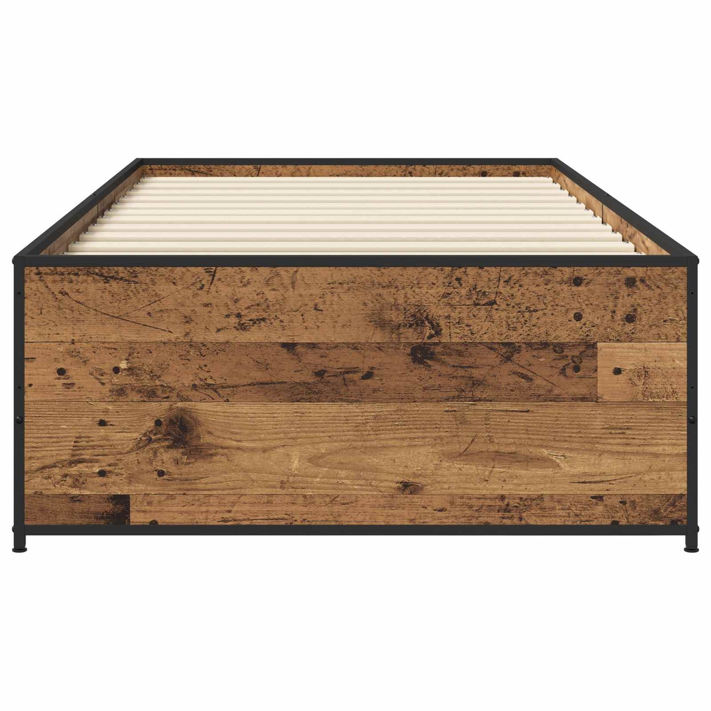 Bed Frame Old Wood 80 x 200 cm Engineered Wood