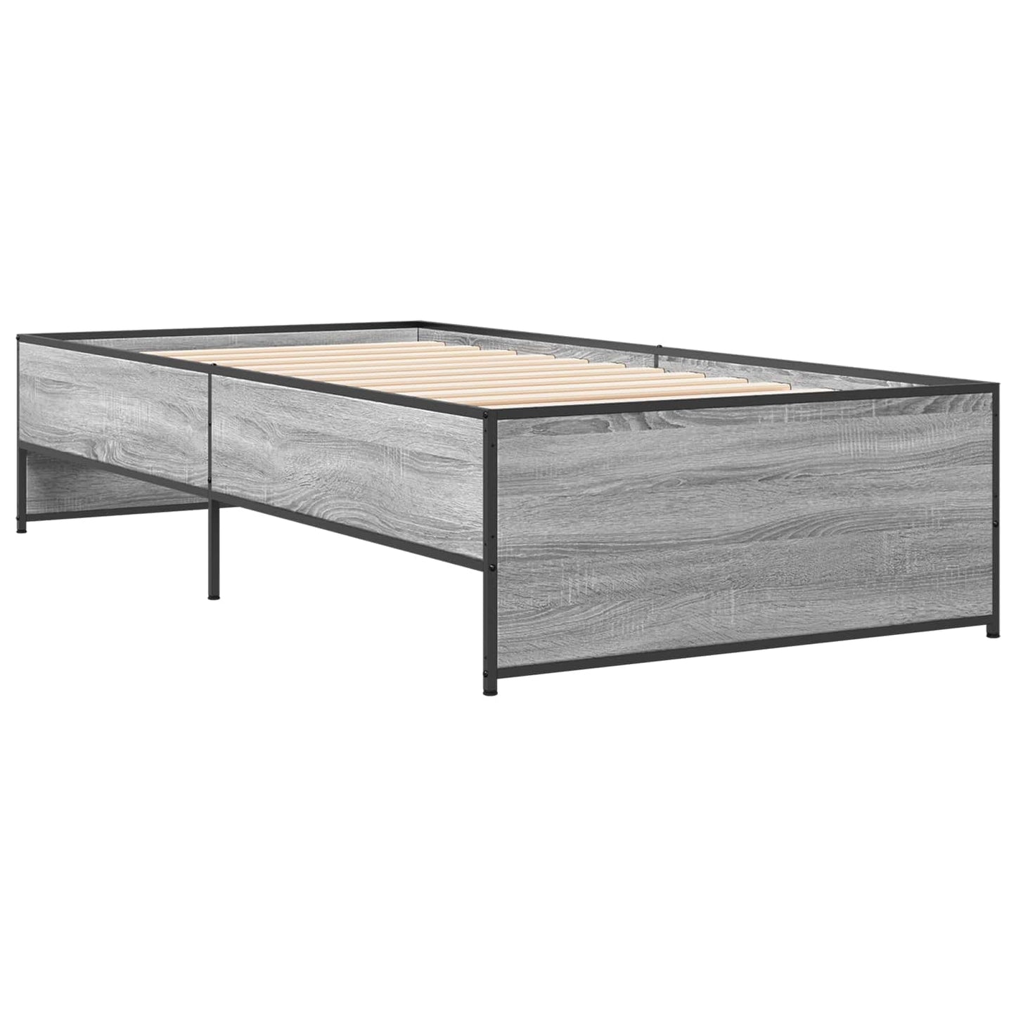 Bed Frame Grey Sonoma 80 x 200 cm Engineered Wood