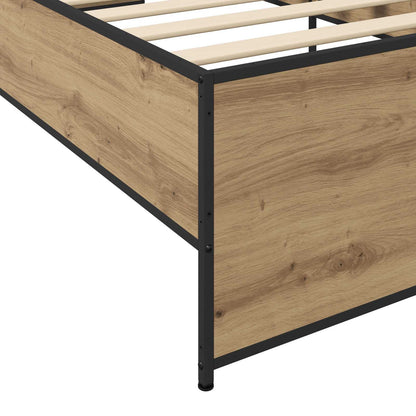 Bed Frame Artisan Oak 80 x 200 cm Engineered Wood