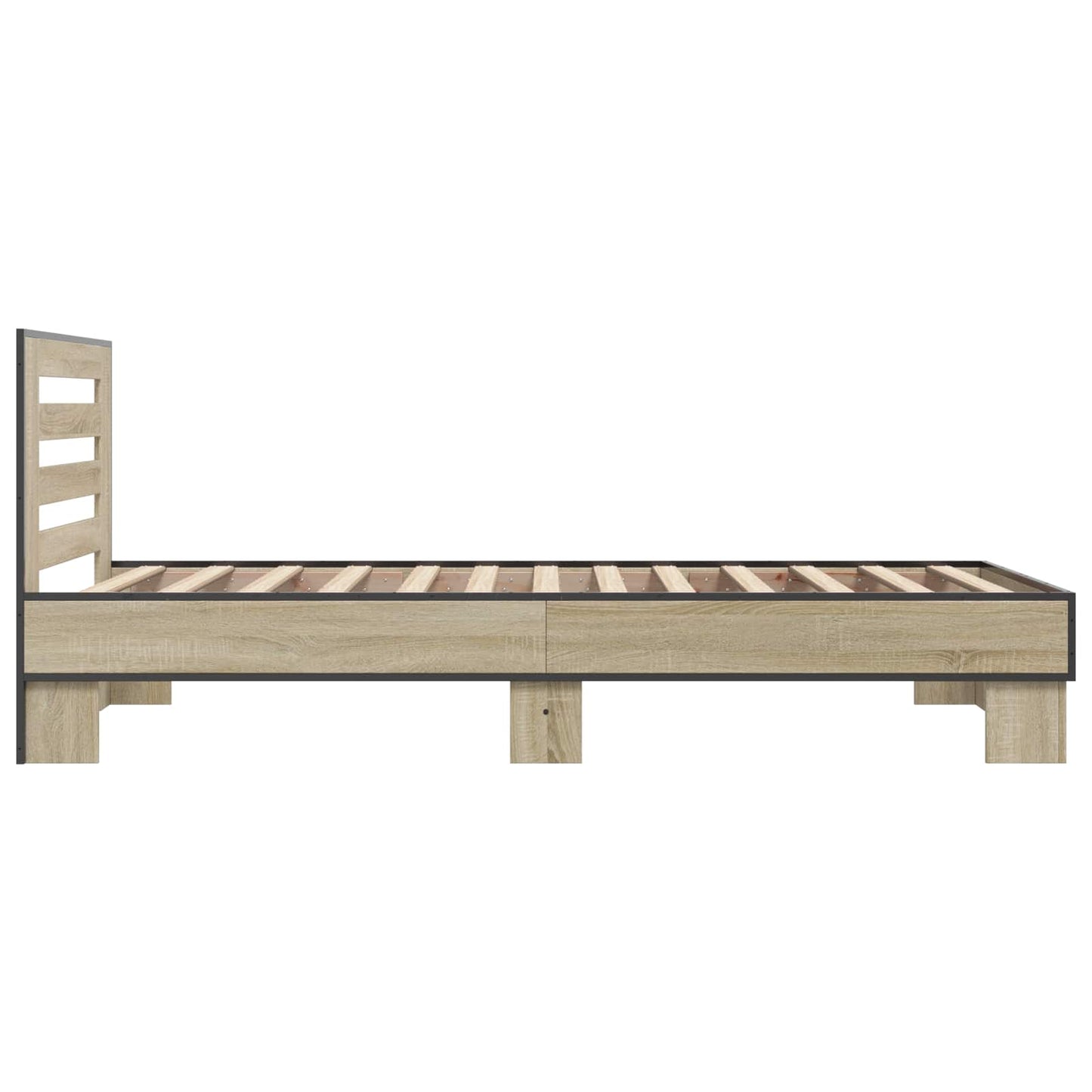 Bed Frame with Headboard Sonoma Oak 80 x 200 cm Engineered Wood