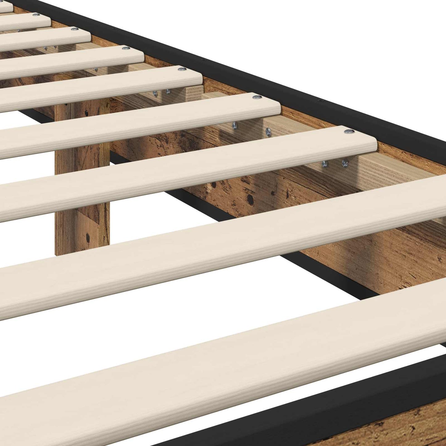 Bed Frame with Headboard Old Wood 80 x 200 cm Engineered Wood