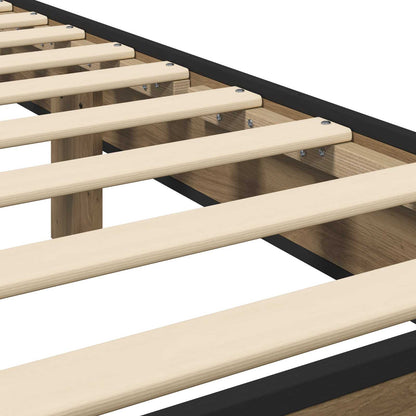 Bed Frame with Headboard Artisan Oak 80 x 200 cm