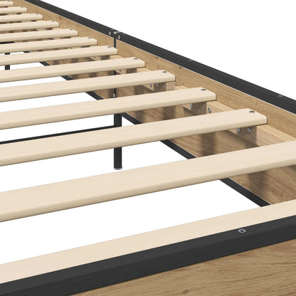Bed Frame with Headboard Artisian Oak 80 x 200 cm