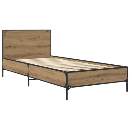 Bed Frame with Headboard Artisan Oak 80 x 200 cm