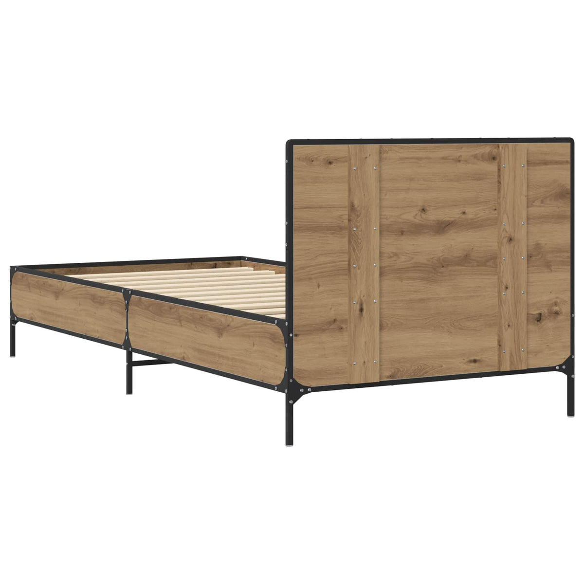 Bed Frame with Headboard Artisan Oak 80 x 200 cm
