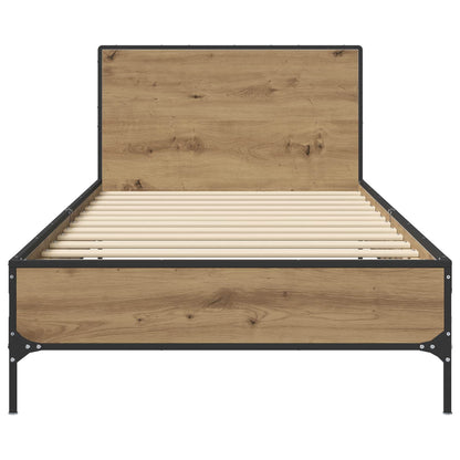 Bed Frame with Headboard Artisian Oak 80 x 200 cm