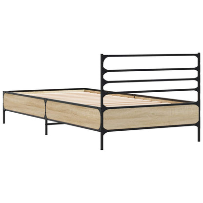 Bed Frame Sonoma Oak 80 x 200 cm Engineered Wood