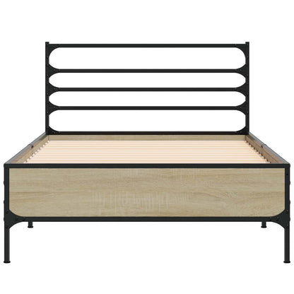 Bed Frame Sonoma Oak 80 x 200 cm Engineered Wood