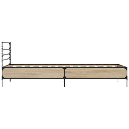 Bed Frame Sonoma Oak 80 x 200 cm Engineered Wood