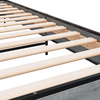 Bed Frame Grey Sonoma 80 x 200 cm Engineered Wood