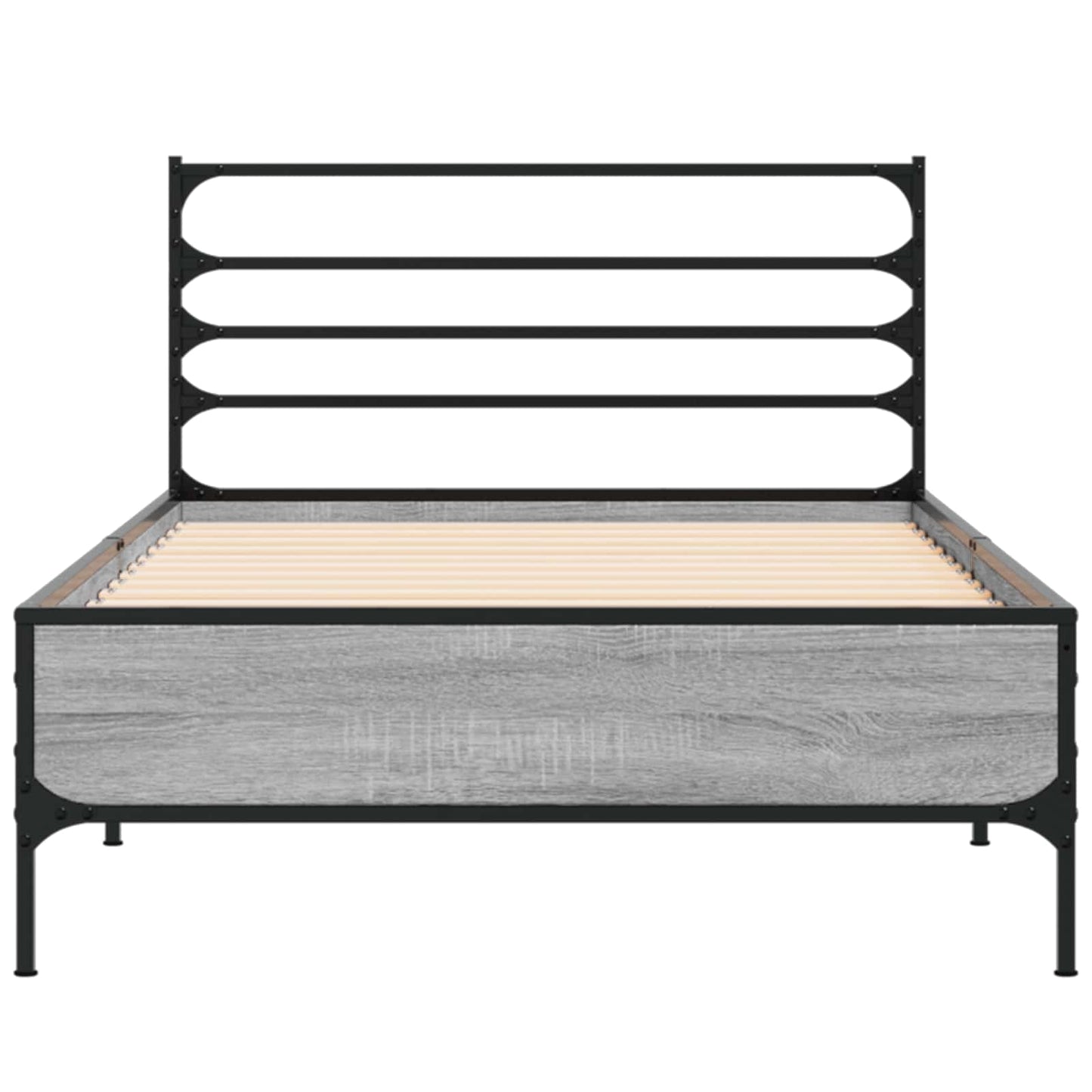 Bed Frame Grey Sonoma 80 x 200 cm Engineered Wood