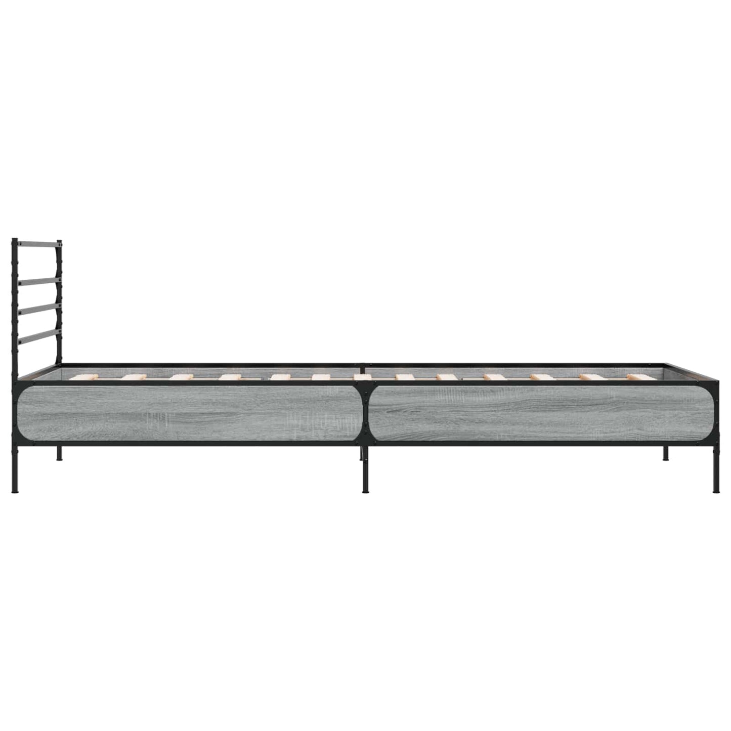 Bed Frame Grey Sonoma 80 x 200 cm Engineered Wood