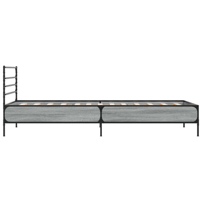 Bed Frame Grey Sonoma 80 x 200 cm Engineered Wood