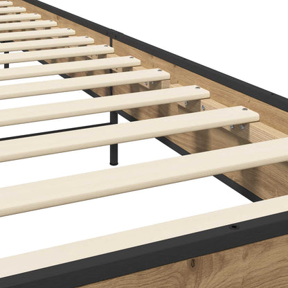 Bed Frame Artisan Oak 80 x 200 cm Engineered Wood