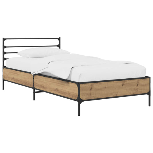 Bed Frame Artisian Oak 80 x 200 cm Engineered Wood