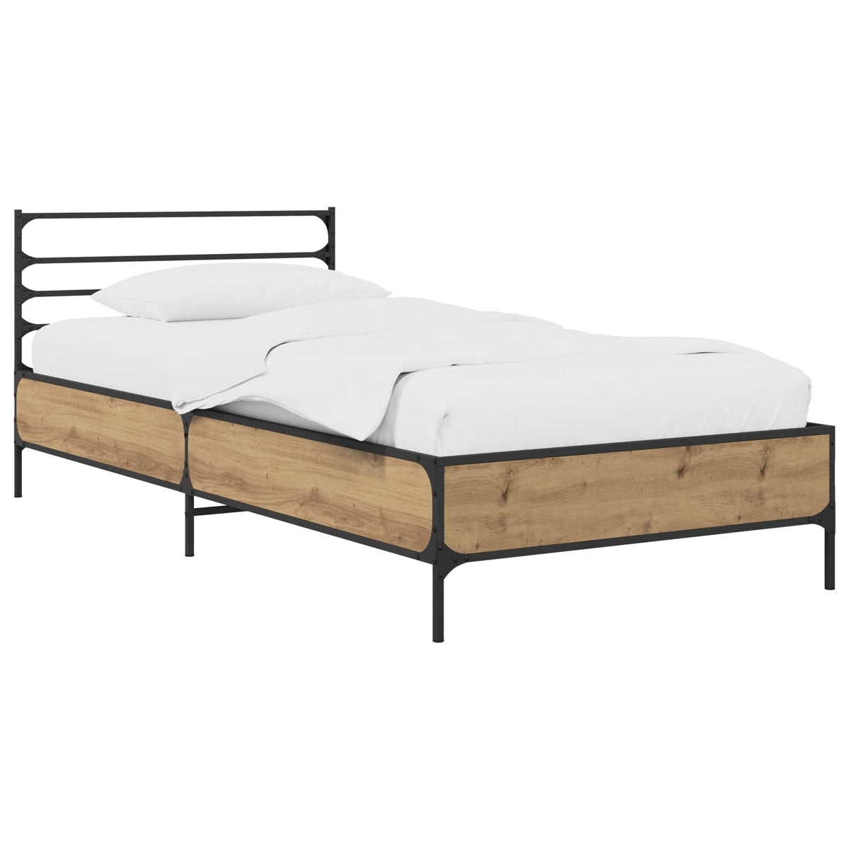 Bed Frame Artisan Oak 80 x 200 cm Engineered Wood