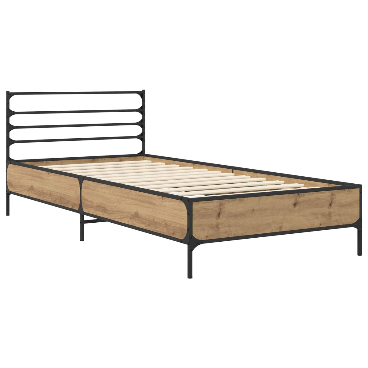 Bed Frame Artisan Oak 80 x 200 cm Engineered Wood