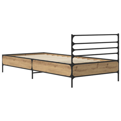 Bed Frame Artisan Oak 80 x 200 cm Engineered Wood