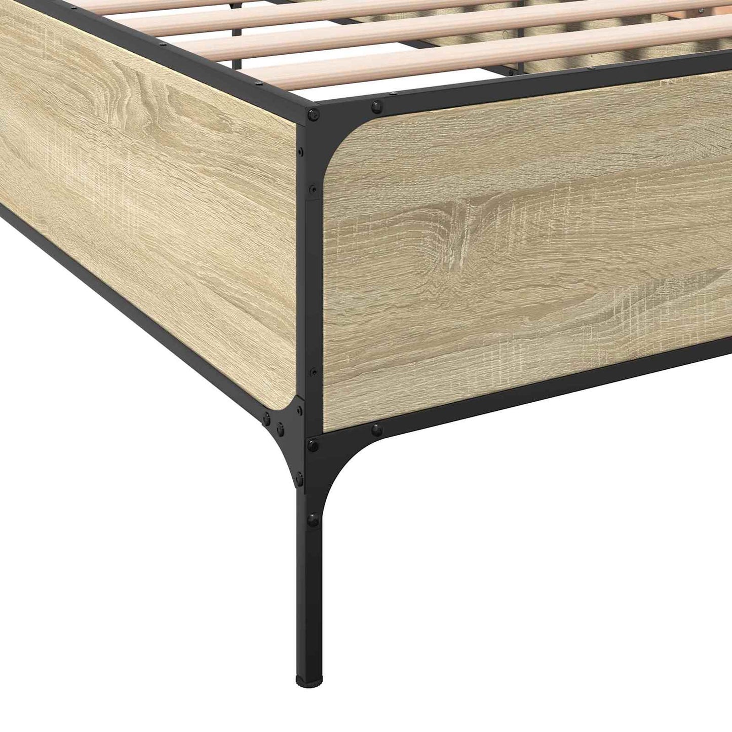 Bed Frame Sonoma Oak 80 x 200 cm Engineered Wood