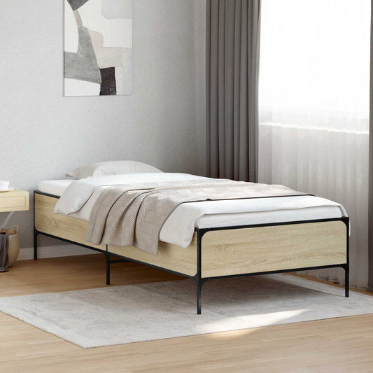 Bed Frame Sonoma Oak 80 x 200 cm Engineered Wood
