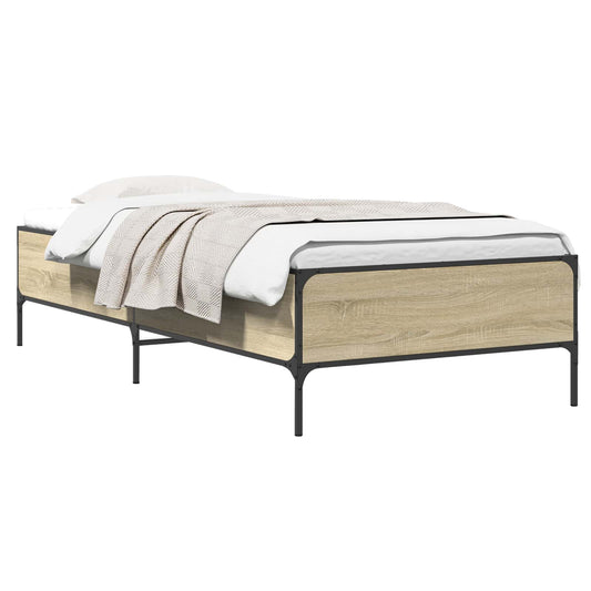 Bed Frame Sonoma Oak 80 x 200 cm Engineered Wood