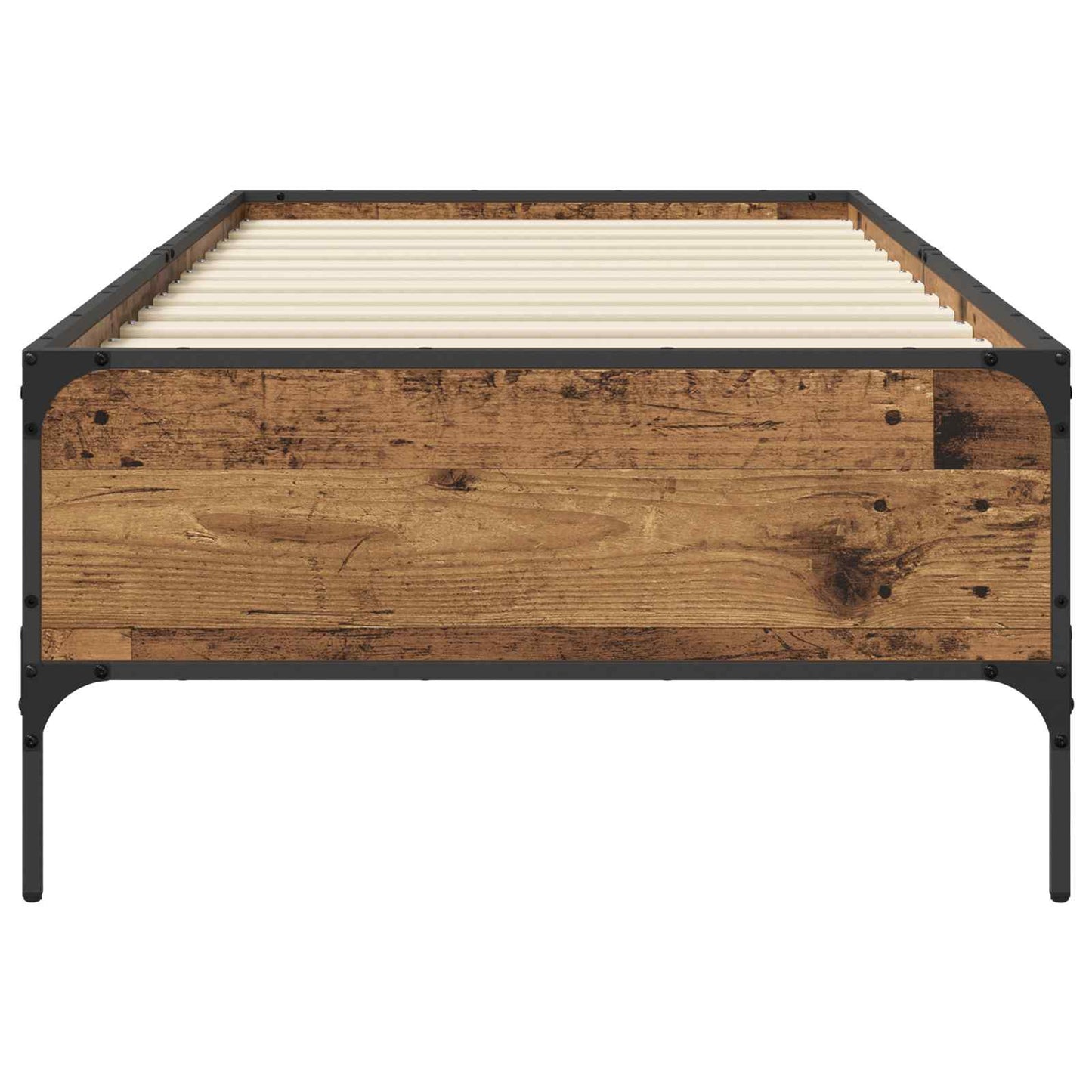 Bed Frame Old Wood 80 x 200 cm Engineered Wood