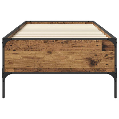 Bed Frame Old Wood 80 x 200 cm Engineered Wood