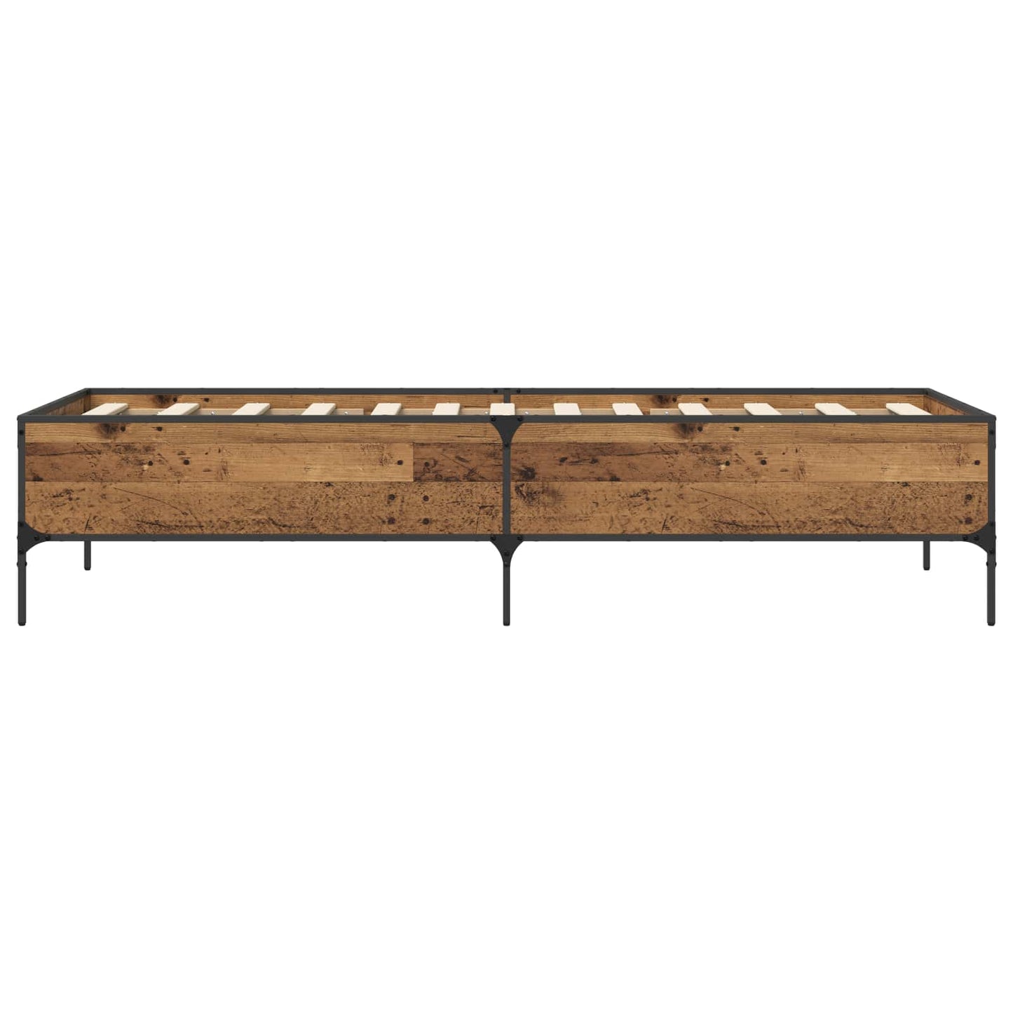 Bed Frame Old Wood 80 x 200 cm Engineered Wood