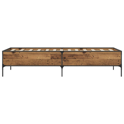 Bed Frame Old Wood 80 x 200 cm Engineered Wood